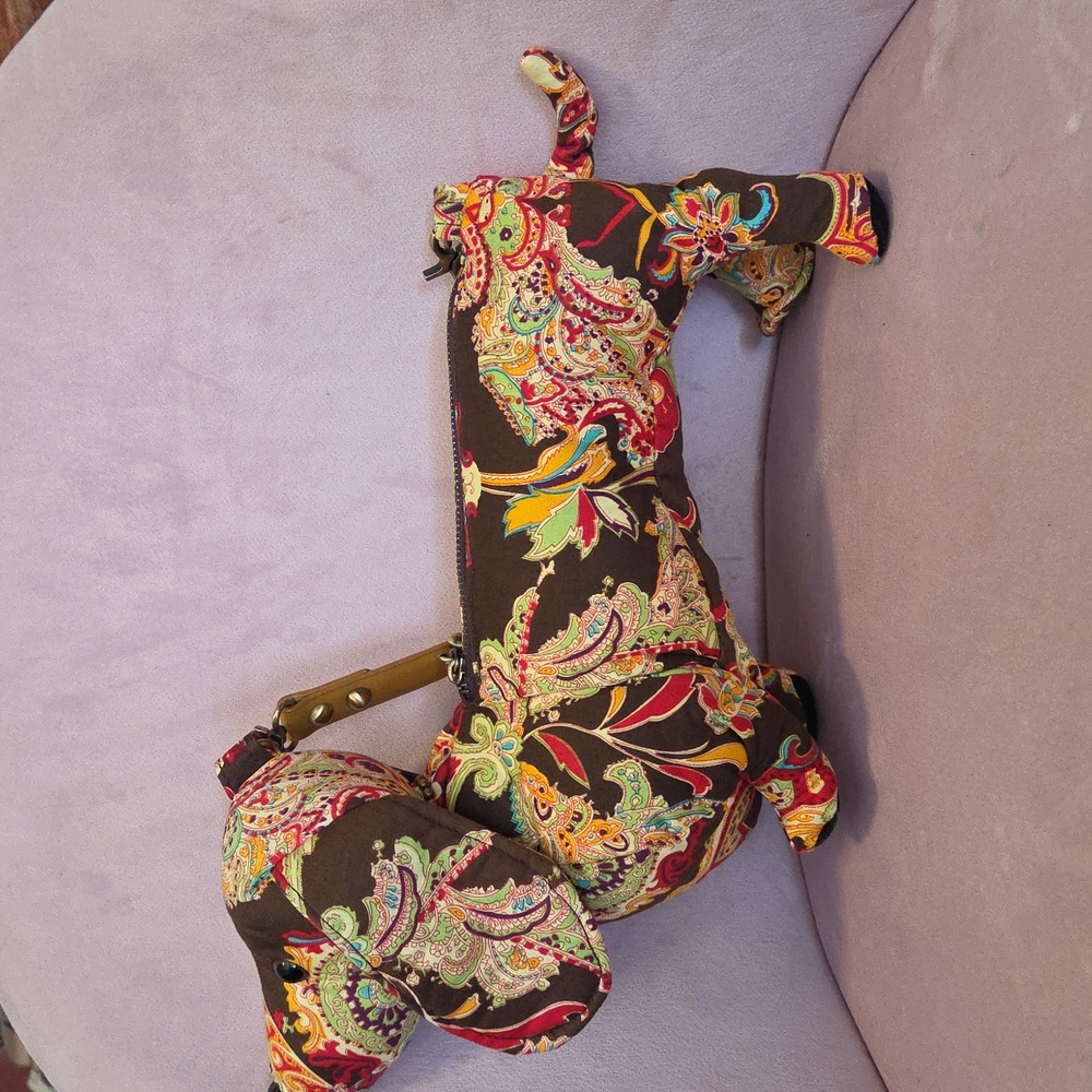 Fuzzy Nation Colorful Paisley Dog Purse - Picture 3 of 7